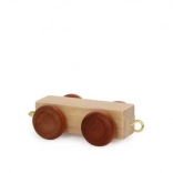 Small foot platte wagon alfabet voor houten treinbanen