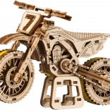 Houten 3D-puzzel motor MotoCross WOODEN CITY (88 onderdelen)