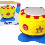 Grote interactieve muziektrommel met lichten 19 cm