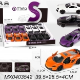 Metalen autootje 1:32 met openende deuren en pull-back