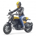 Bruder bworld motor Scrambler DUCATI Cafe Racer met rijder 1:16
