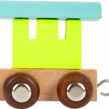 Small Foot gekleurde wagon voor houten treinbaan