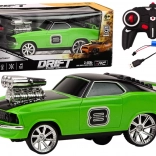 RC-driftauto 1:18 met licht en geluid – groen