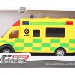 Ambulance auto geel op batterijen