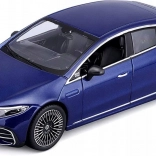 Model Mercedes-Benz EQS 2022 blauw schaal 1/27