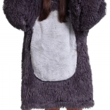 COZY NOXXIEZ warme hoodie-deken met capuchon voor kinderen (7–12 jaar) – luiaard