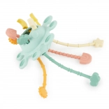 Siliconen motorisch speeltje met activiteiten Eucalyptus