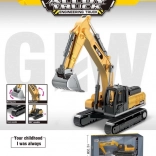 Kinder graafmachine GLW met metalen schep en draaibare cabine