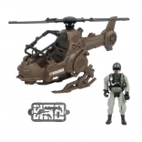 Militaire helikopter met piloot 23 cm