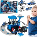 Woopie politiegarage en parkeerterrein, commissariaat, 43 onderdelen