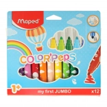 Viltstiften voor kleine kinderen 1+ MAPED Color’Peps Early Age, 12 kleuren