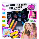 Set voor tatoeëren en haarverven voor kinderen