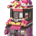 Qman City Corner trendy cosmetica winkel bouwset