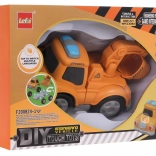 Bouwspeelgoed autootje Graafmachine met magneten