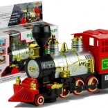 Grote batterijtrein met locomotief en geluid