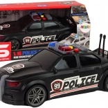 Politiewagensportauto 1:16, zwart met geluid