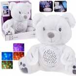 Projector knuffelige witte teddybeer – lampje en slaapliedjes voor baby’s