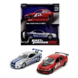 Fast & Furious – dubbelpack modellen Mitsubishi Lancer Evo IX 2006 en Nissan Skyline GT‑R R34 1:32
