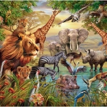 Norimpex diamantschilderij Safari bij de rivier