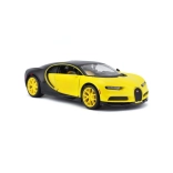 Verzamelmodel BUGATTI Chiron geel‑zwart 1:24