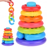 Sensorische stapelpiramide voor kinderen