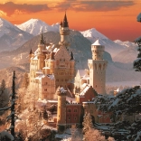 Puzzel Winterkasteel Neuschwanstein 3000 Stukjes Trefl