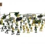 Set van plastic soldaatjes met accessoires, 81 stuks