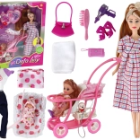 Pop Lucy Zwanger met Baby en Kinderwagen