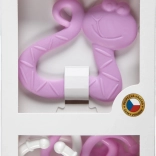 Set met bijtring en clips voor baby’s, pastelkleuren