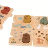 Houten telpuzzel met dieren 2Kids Toys