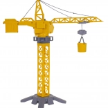 Eco bouwkraan en voertuigen