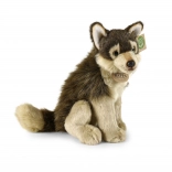 Pluchen wolf zittend 28 cm ECO Friendly – RAPPA