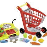 Winkelwagen met accessoires en kassa voor kinderen