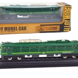 Verzamelbare metalen treinenmodel 1:48 groen
