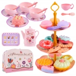 thee- en koffieset met kannetje en koekjes voor kinderen