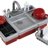Kindergootsteen met stromend water en inductiekookplaat BOSCH mini – set met accessoires 3+