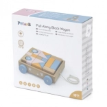 Houten VIGA PolarB trekkar met blokken 21 stuks