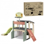 Smoby kinder speelcentrum met glijbaan en basket