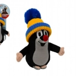 Mollie met blauw‑gele muts pluche 15 cm