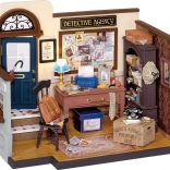Rolife doe-het-zelf poppenhuis: Moses’ detectiveskantoor met LED-verlichting