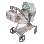 Opvouwbare poppenwagen 3-in-1 met rugzak City X, 73 cm