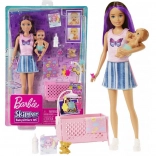 Barbie Skipper Oppas – wiegje en baby speelset