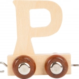 Houten wagon alfabet letter P – small foot