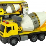 Gele betonmixer 1:16 met licht en geluid