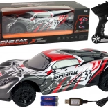 R/C sportauto 1:8 grijs-wit