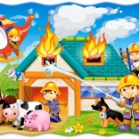 Puzzel Brandweerkazerne in actie 30 stukken