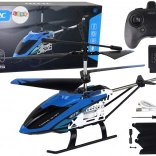 Aluminium RC-helikopter 2,4G blauw met vliegtijd van 15 minuten