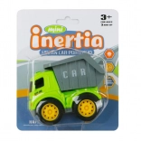 Mini bouwvoertuigje met vliegwiel