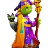 Opblaasbare ballon heks 63x115 cm