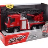 Metalen brandweerauto met uitschuifbare ladder 15 cm